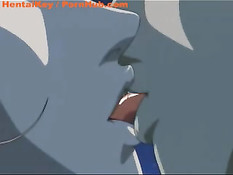 Страстная порно сцена на ночной крыше