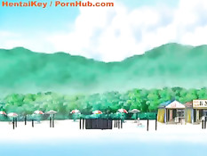 Паразиты атакуют голую аниме девчонку