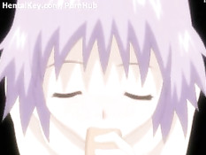 Очкарик развлекается с двумя аниме лесбиянками