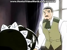 Хозяин и его личная сексуальная горничная