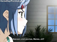 Ночные приключения молодой аниме скромницы