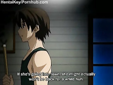 Ночные приключения молодой аниме скромницы