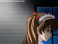 Ночные приключения молодой аниме скромницы