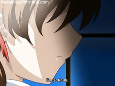 Ночные приключения молодой аниме скромницы