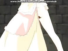 Аниме девочка связана и помещена в подземелье