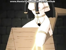 Аниме девочка связана и помещена в подземелье