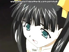 Аниме девочка связана и помещена в подземелье