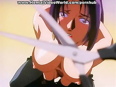 Скованную цепями сисястую девочку ласкают посреди толпы