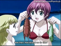 Аниме молодёжь трахается на курорте