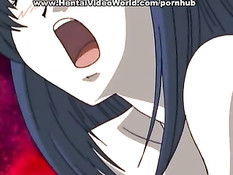 Хентай девушка оттрахана группой парней во все дырочки