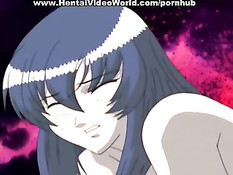 Хентай девушка оттрахана группой парней во все дырочки