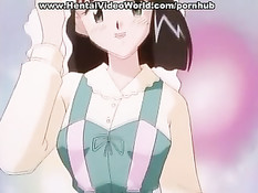 Групповой секс втроём с хентай студенткой