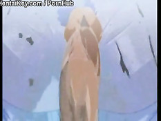 Парни трахают связанных аниме девчонок и кончают в них