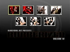 Сисястые девки в резиновой одежде играются с дилдо