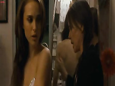 Возбуждённая Натали Портман занимается лесбийским сексом