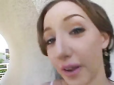 Большой чёрный пенис в узенькой попке белой девочки с косичками