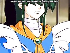 Лесбиянки в хентай фильме ебутся с помощью страпонов