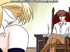 Лесбиянки в хентай фильме ебутся с помощью страпонов