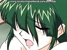 Лесбиянки в хентай фильме ебутся с помощью страпонов