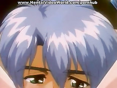 Хентай молодежь занимается любовью на красной кровати