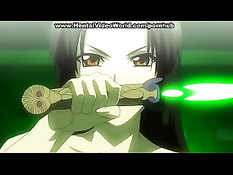 Похотливая аниме горничная залезла на твёрдый член парня