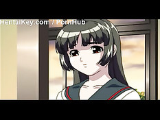 Аниме лесбиянки целуются на крыше прислонившись к стене