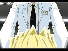 Доктор привязал девку к стене и сжимает её массивные сиськи