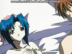 Парень зашёл в комнату к девушке с синими волосами и оттрахал