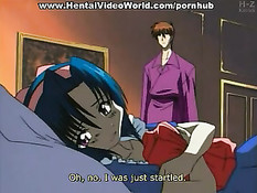 Парень зашёл в комнату к девушке с синими волосами и оттрахал