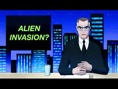 Монстр схватил и оттрахал своим голубым членом аниме девчонку