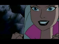 Монстр схватил и оттрахал своим голубым членом аниме девчонку