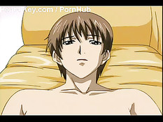 Красноволосая грудастая девушка на диване залезла на член парня