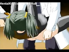 Трое людей в белых халатах оттрахали привязанную девушку