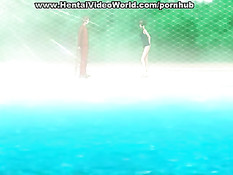 Стянув с девушки купальник он поставил её раком и оттрахал