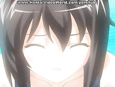 Стянув с девушки купальник он поставил её раком и оттрахал