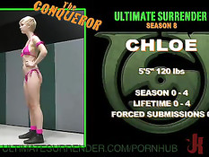 Одержав победу девушка боец сможет оттрахать свою соперницу