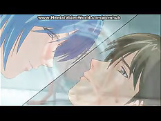 Аниме девушка в купальнике занимается любовью с охранником