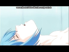 Аниме девушка в купальнике занимается любовью с охранником