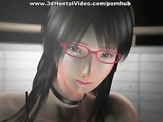 Грудастая красотка играет с фаллоимитатором и трахается с парнем