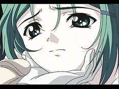 Связанная аниме девка сосёт член и испытывает мокрый оргазм