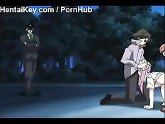 Парни вывезли за город двух аниме близняшек и оттрахали в лесу