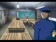 Мужчина в форме посадил связанную девочку на стол и трахнул