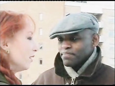 Swedish redhead loves sex in public