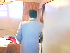 Hot babe loving lake view