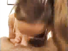 Girl with glasses pleases