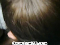 College girl sucks not bad