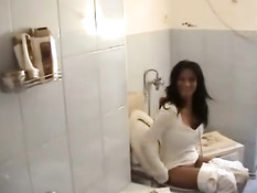 Hot chick rides her friend