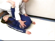 Massage of a volleyball player