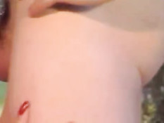 Kelly Trump catching sperm shot