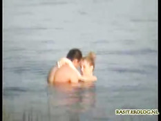 Couple captured having sex in lake